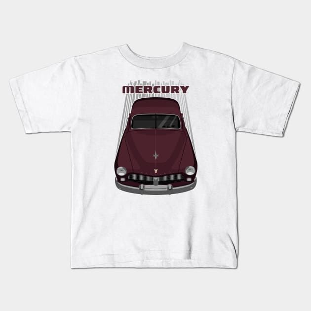 Mercury Coupe 1949 - Maroon Kids T-Shirt by V8social